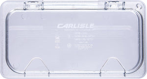 Carlisle 10278Z07 EZ Access Hinged Lid with Handle, Third Size, Clear