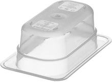 Load image into Gallery viewer, Carlisle 7068630 StorPlus Ninth Size Polypropylene Food Pan, 2.5&quot; Deep, Translucent
