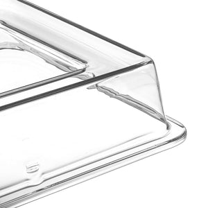 Carlisle 44432C07 Palette Designer Displayware Polycarbonate Cover, 3" H, Clear, For 1/2 Size Food Pan (Case of 12)