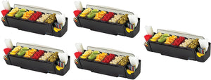 San Jamar BD4006S 10 Piece The Dome Garnish Center, 3qt Capacity, 22" Length x 7-1/2" Width x 8-1/2" Height (.5-Pack)