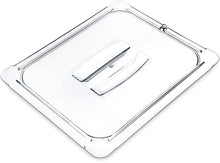 Load image into Gallery viewer, Carlisle 10230U07 StorPlus Half Size Polycarbonate Universal Handled Food Pan Lid, Clear
