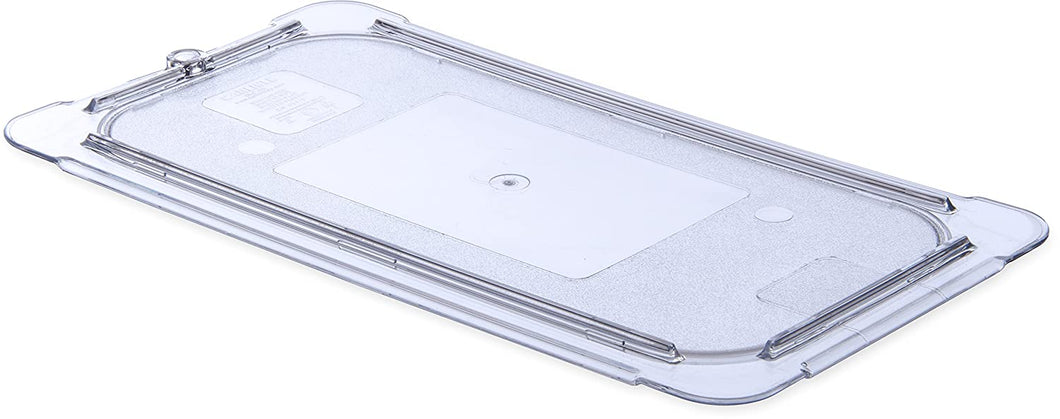 Carlisle 10276U07 StorPlus Third Size Polycarbonate Universal Flat Surface Food Pan Lid, Clear