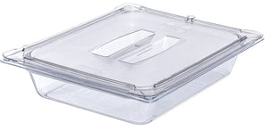 Carlisle 10230U07 StorPlus Half Size Polycarbonate Universal Handled Food Pan Lid, Clear