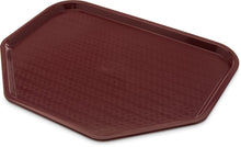 Load image into Gallery viewer, Carlisle CT1713TR61 Café Trapezoid Plastic Cafeteria/Fast Food Tray, 18&quot; x 14&quot;, Burgundy
