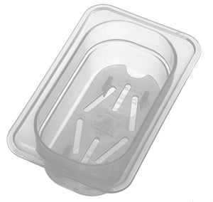 Carlisle 7068630 StorPlus Ninth Size Polypropylene Food Pan, 2.5" Deep, Translucent