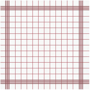 Hoffmaster Red Plaid Dishtowel FashnPoint Printed Flat Pack, Ultra Ply, 15 1/2"X15 1/2", Pack of 750