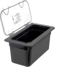 Load image into Gallery viewer, Carlisle 10278Z07 EZ Access Hinged Lid with Handle, Third Size, Clear
