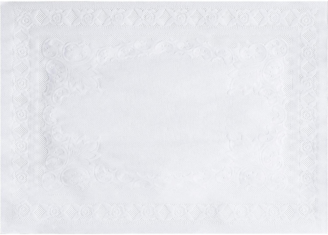 Hoffmaster 907 Classic Embossed Straight Edge Traymat, 15