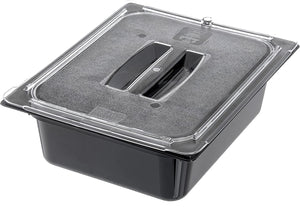 Carlisle 10230U07 StorPlus Half Size Polycarbonate Universal Handled Food Pan Lid, Clear