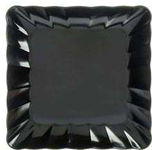 Load image into Gallery viewer, Carlisle 792403 Displayware Melamine Square Small Scalloped Platter, Black
