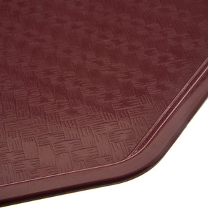 Carlisle CT1713TR61 Café Trapezoid Plastic Cafeteria/Fast Food Tray, 18" x 14", Burgundy