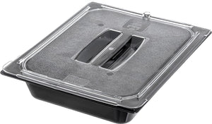 Carlisle 10230U07 StorPlus Half Size Polycarbonate Universal Handled Food Pan Lid, Clear