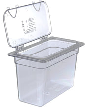 Load image into Gallery viewer, Carlisle 10278Z07 EZ Access Hinged Lid with Handle, Third Size, Clear
