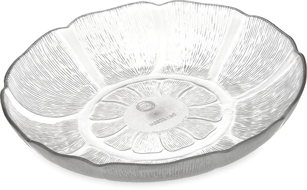 Carlisle 690707 Petal Mist Polycarbonate Soup/Salad Plate, 17.2-oz. Capacity, 6.25