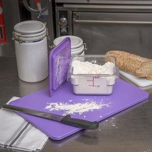 Carlisle 1088289 Commercial Color Cutting Board, Polyethylene (HDPE), Purple