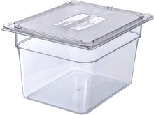 Load image into Gallery viewer, Carlisle 10230U07 StorPlus Half Size Polycarbonate Universal Handled Food Pan Lid, Clear
