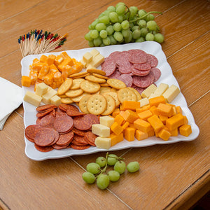 Displayware Square Small Scalloped Platter