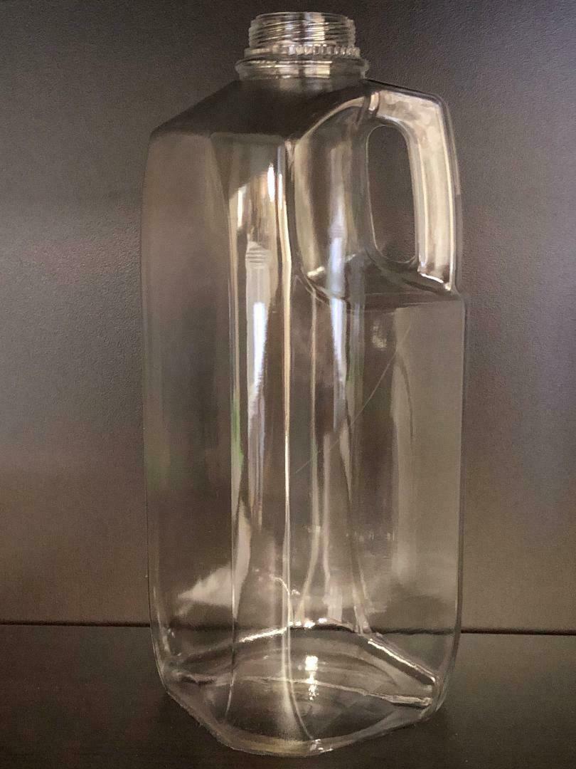 1/2 Gallon To-Go Packaging Clear Jugs + Lids (Combo Packed)